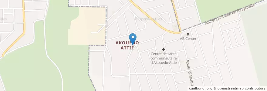 Mapa de ubicacion de Maquis No Limit en 코트디부아르, 아비장, Bingerville.