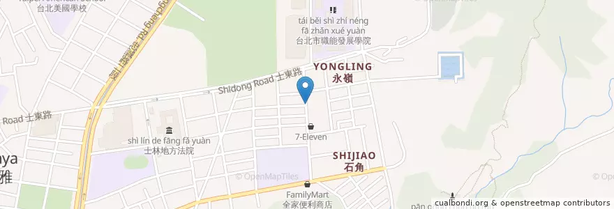 Mapa de ubicacion de 阿順虱目魚專賣店 en Taïwan, Nouveau Taipei, Taipei, District De Shilin.