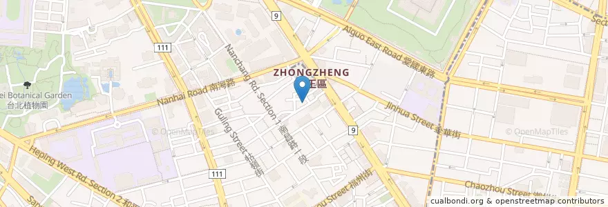 Mapa de ubicacion de 老宜記 en تایوان, 新北市, تایپه, 中正區.