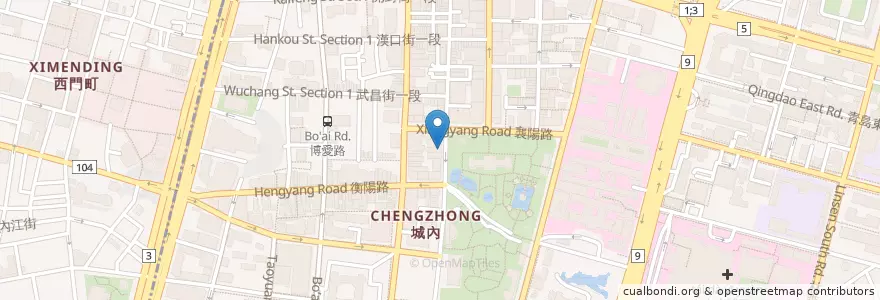 Mapa de ubicacion de 貝殼食堂 en Taiwan, 新北市, Taipé, 中正區.