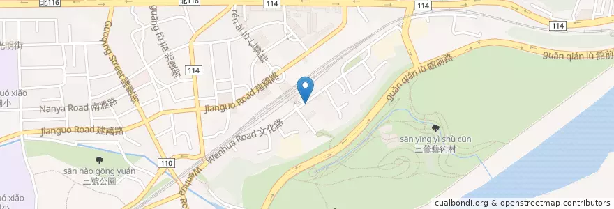 Mapa de ubicacion de 巨森早餐吧 en Taiwan, 新北市, 鶯歌區.