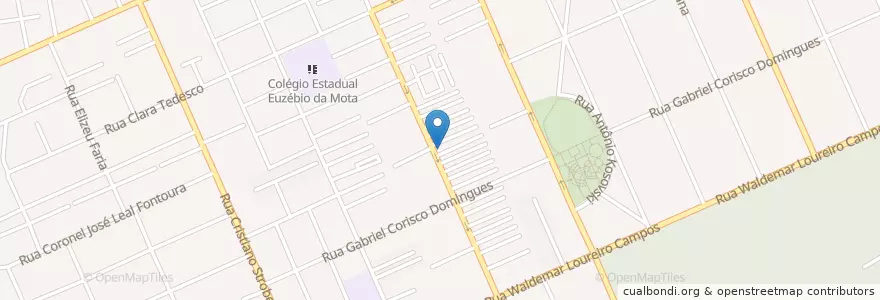 Mapa de ubicacion de Bar do Carlinho en ブラジル, 南部地域, パラナ, Região Geográfica Intermediária De Curitiba, Região Metropolitana De Curitiba, Microrregião De Curitiba, クリチバ.
