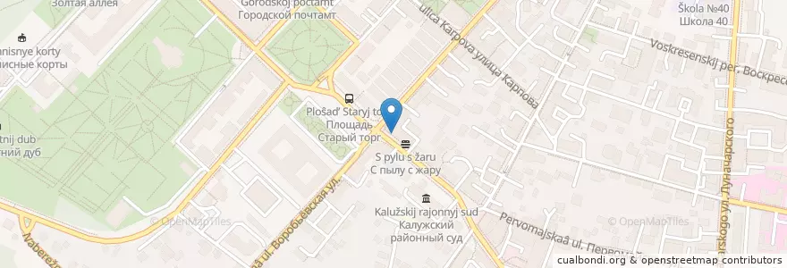 Mapa de ubicacion de Центр раннего развития ребёнка "Талант" en Rusia, Distrito Federal Central, Óblast De Kaluga, Городской Округ Калуга.