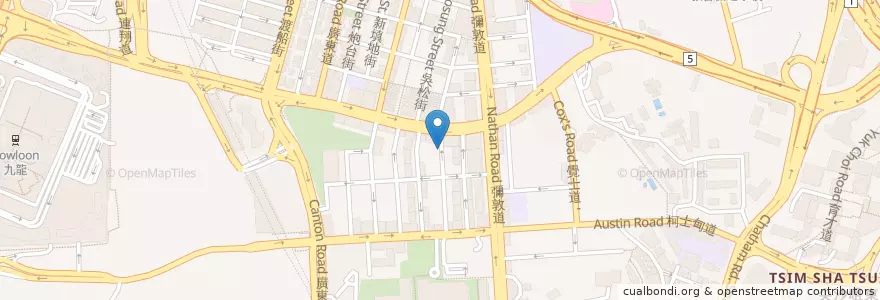 Mapa de ubicacion de 麥文記麺家（マクマンキー） en 中国, 広東省, 香港, 九龍, 新界, 油尖旺區 Yau Tsim Mong District.