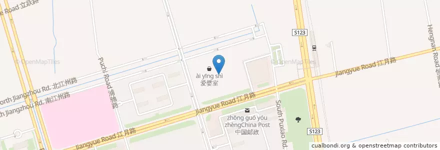Mapa de ubicacion de 泰煌鸡 en China, Shanghai, Minhang District.