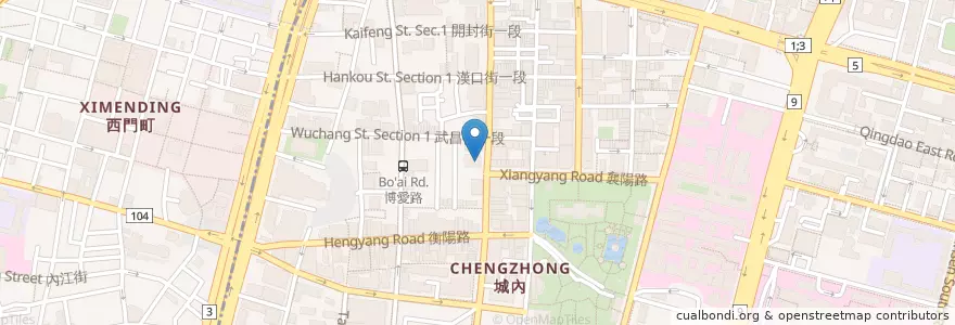 Mapa de ubicacion de Metro Cafe en 臺灣, 新北市, 臺北市, 中正區.