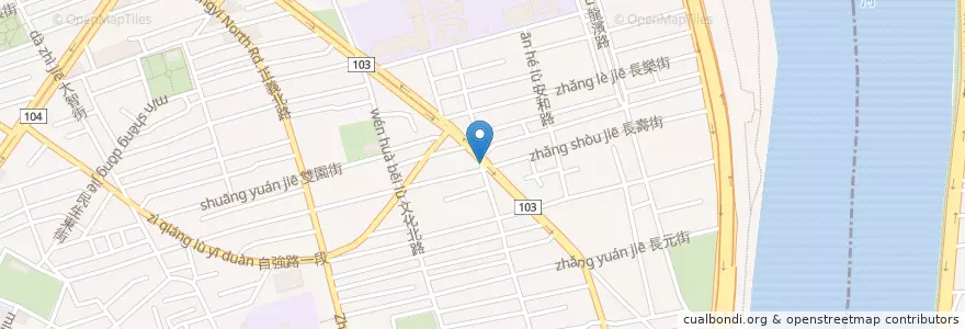 Mapa de ubicacion de 三和夜市入口 en Taiwán, Nuevo Taipéi.