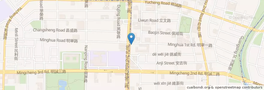 Mapa de ubicacion de 毛伊咖啡 en Taiwan, Kaohsiung, 鼓山區, 左營區.