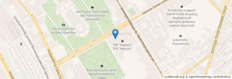 Mapa de ubicacion de Авангард-Экспресс en ロシア, 北西連邦管区, レニングラード州, サンクト ペテルブルク, Владимирский Округ.