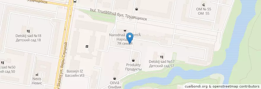 Mapa de ubicacion de Европейский институт здоровья семьи en Russland, Föderationskreis Nordwest, Oblast Leningrad, Sankt Petersburg, Колпино.
