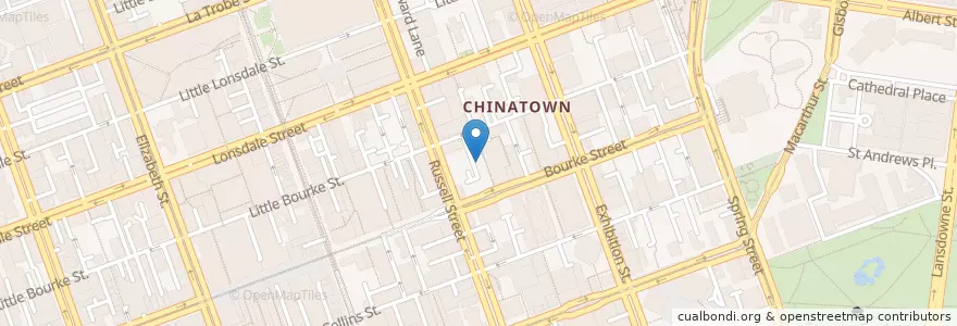 Mapa de ubicacion de Charlton's en أستراليا, ولاية فيكتوريا, City Of Melbourne.
