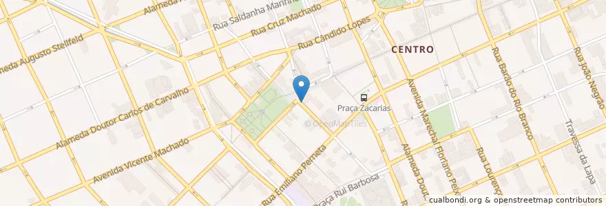 Mapa de ubicacion de Uninter en ブラジル, 南部地域, パラナ, Região Geográfica Intermediária De Curitiba, Região Metropolitana De Curitiba, Microrregião De Curitiba, クリチバ.