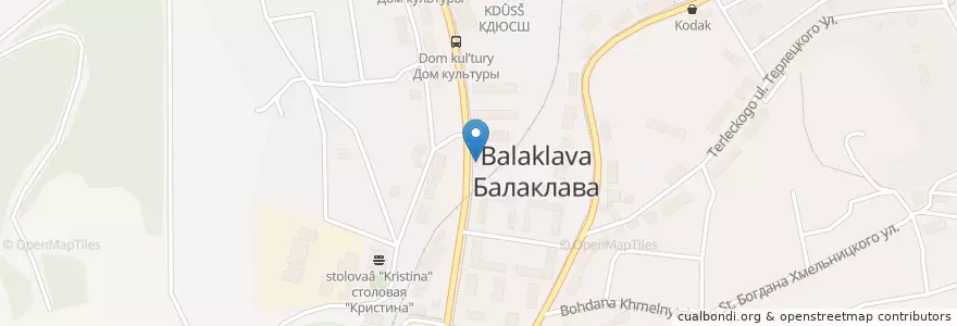 Mapa de ubicacion de Сакура en Rusland, Zuidelijk Federaal District, Sebastopol, Севастополь, Балаклавский Район, Балаклавский Округ.