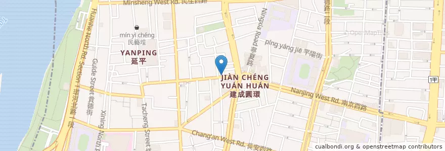 Mapa de ubicacion de 小春園 en 타이완, 신베이 시, 타이베이시, 다퉁 구.