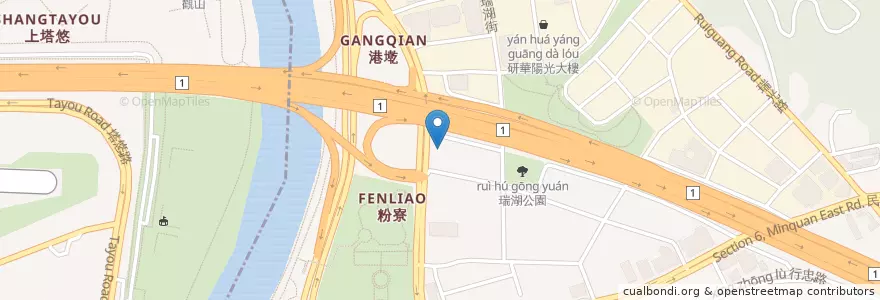 Mapa de ubicacion de 中油麗馳加油站 en 台湾, 新北市, 台北市, 内湖区.