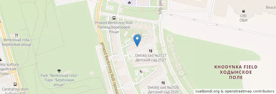 Mapa de ubicacion de Pizza2Dom en Rusland, Centraal Federaal District, Moskou, Северный Административный Округ, Хорошёвский Район.