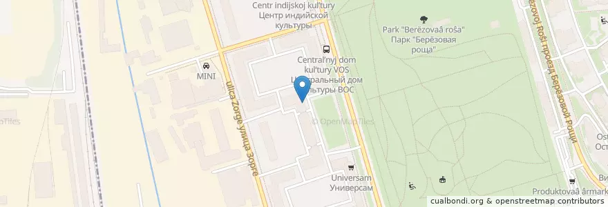 Mapa de ubicacion de Клиника Аллы Хазовой en Rusia, Distrito Federal Central, Москва, Северный Административный Округ, Хорошёвский Район.