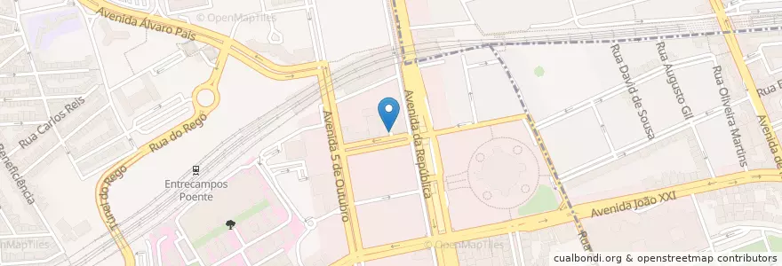 Mapa de ubicacion de Hotel 3k Europa Parking en ポルトガル, Área Metropolitana De Lisboa, Lisboa, Grande Lisboa, リスボン, Avenidas Novas.