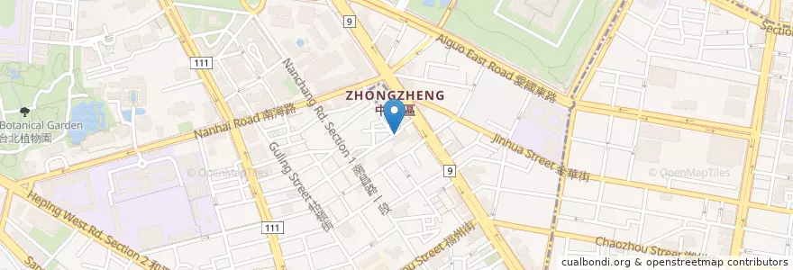 Mapa de ubicacion de 金瓜米粉 en Taiwan, New Taipei, Taipei, Zhongzheng District.