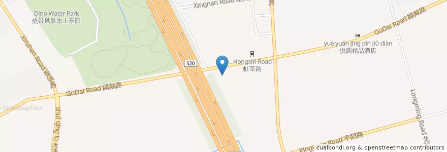 Mapa de ubicacion de 中国石化SINOPEC en Cina, Shanghai, Distretto Di Minhang.