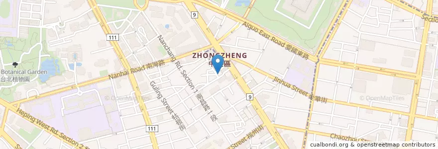 Mapa de ubicacion de 麻辣燙 en Taiwan, New Taipei, Taipei, Zhongzheng District.