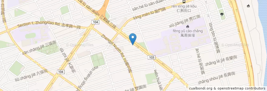 Mapa de ubicacion de 艾隆義式麵食館 en تایوان, 新北市.