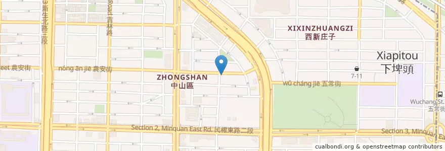 Mapa de ubicacion de 八方雲集 en Taïwan, Nouveau Taipei, Taipei, District De Zhongshan.