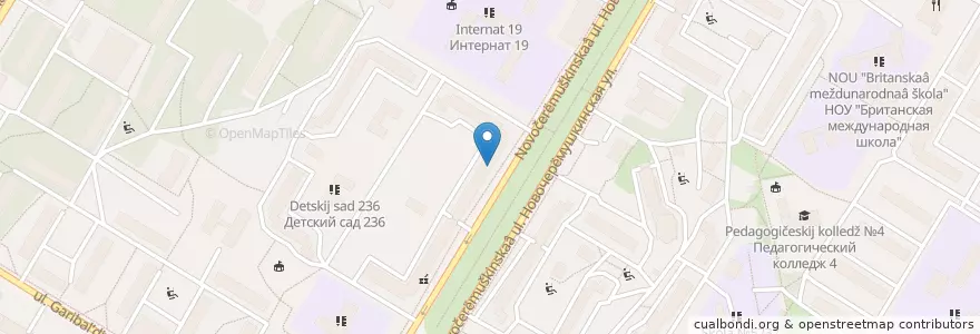 Mapa de ubicacion de Доктор Мартин en Rusland, Centraal Federaal District, Moskou, Юго-Западный Административный Округ, Район Черёмушки.