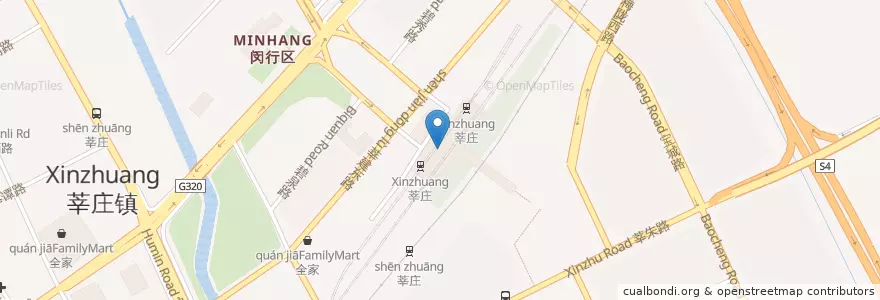 Mapa de ubicacion de 中国工商银行ICBC en China, Xangai, 闵行区.