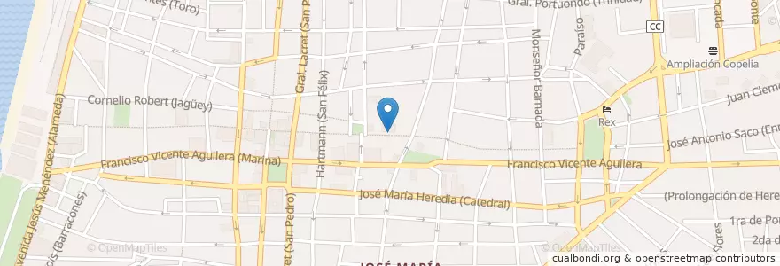 Mapa de ubicacion de Mercado Ideal "La Galaxia" en 쿠바, Santiago De Cuba, Santiago De Cuba, Ciudad De Santiago De Cuba.