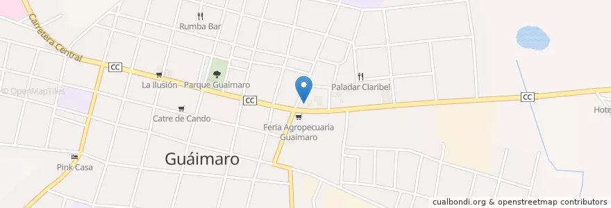 Mapa de ubicacion de Terminal de Ómnibus Guáimaro en Куба, Камагуэй, Guáimaro, Ciudad De Guaimaro.