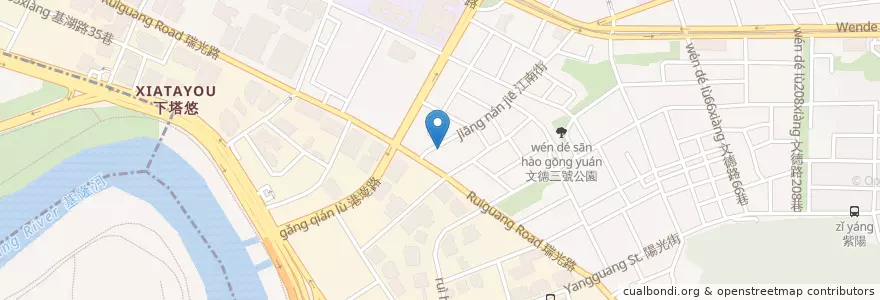 Mapa de ubicacion de 醜小鴨 en Taiwan, Nuova Taipei, Taipei, Distretto Di Neihu.