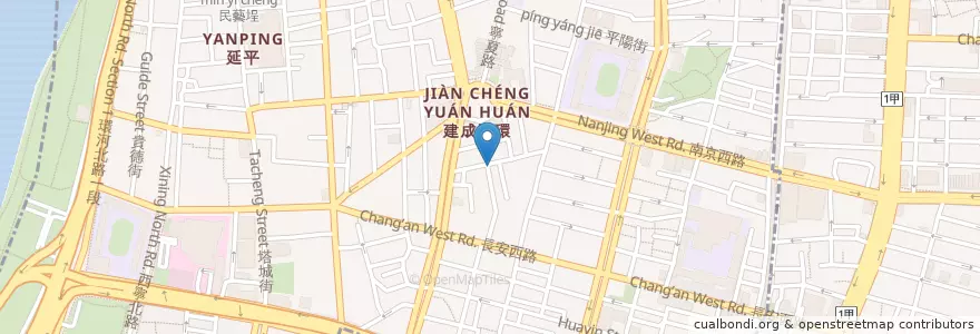 Mapa de ubicacion de 夯仔口牛肉麵 en تایوان, 新北市, تایپه, 大同區.
