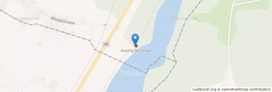 Mapa de ubicacion de Kolping Wichelsee en Schweiz/Suisse/Svizzera/Svizra, Obwalden, Alpnach.