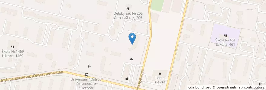 Mapa de ubicacion de Медалюкс en Rusland, Centraal Federaal District, Moskou, Юго-Восточный Административный Округ, Район Кузьминки.