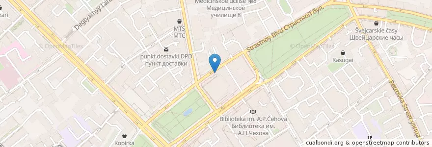 Mapa de ubicacion de HookahPlace en Russia, Distretto Federale Centrale, Москва, Центральный Административный Округ, Тверской Район.