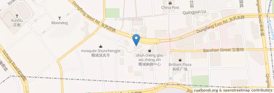 Mapa de ubicacion de 泰王国驻昆明总领事馆 en China, Yunnan, 昆明市, 五华区, 大观街道.