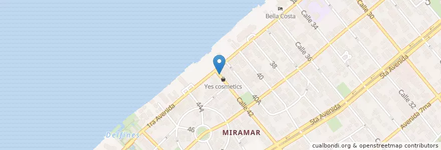 Mapa de ubicacion de Copas en 古巴, La Habana.