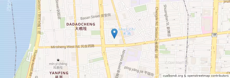 Mapa de ubicacion de 聖心幼稚園 en Taïwan, Nouveau Taipei, Taipei, 大同區.