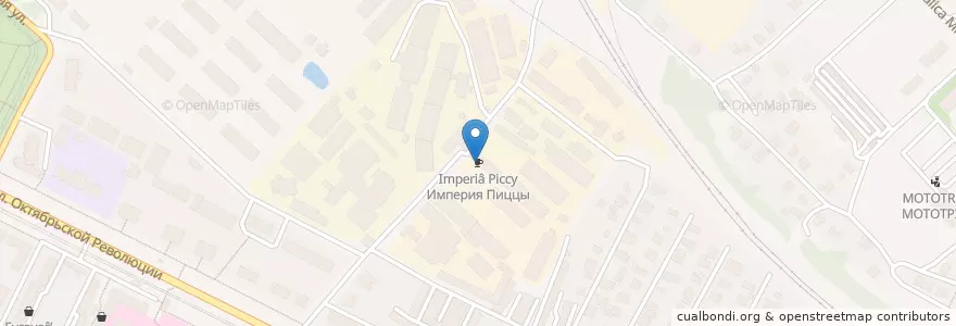 Mapa de ubicacion de Империя Пиццы en Rusland, Centraal Federaal District, Oblast Moskou, Коломенский Городской Округ.