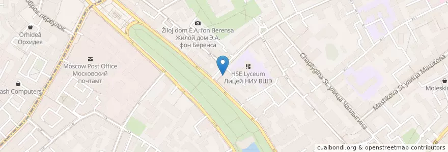 Mapa de ubicacion de Интерпромбанк en Rusland, Centraal Federaal District, Moskou, Центральный Административный Округ, Басманный Район.
