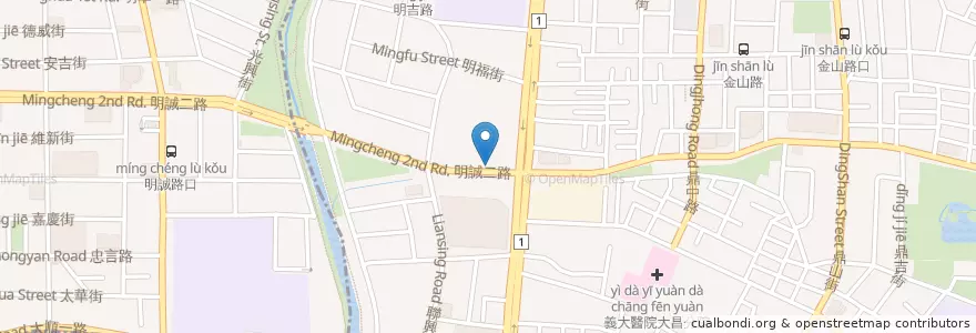 Mapa de ubicacion de 醫世代眼科 en Taïwan, Kaohsiung, 三民區.