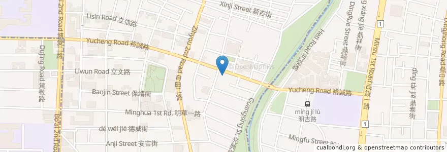 Mapa de ubicacion de 馬蹄鐵咖啡館 en Taiwán, Kaohsiung, 三民區, 左營區.