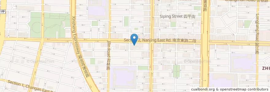Mapa de ubicacion de 凱越越南風味小火鍋 en 臺灣, 新北市, 臺北市, 中山區.
