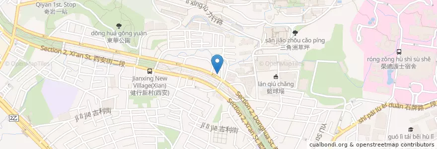 Mapa de ubicacion de 溫州大混沌 en تایوان, 新北市, تایپه, 北投區.