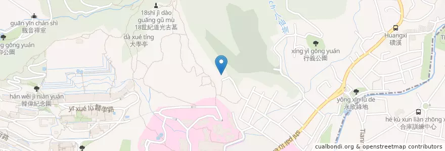 Mapa de ubicacion de 玉皇宮 en Taiwan, New Taipei, Taipei, Beitou.