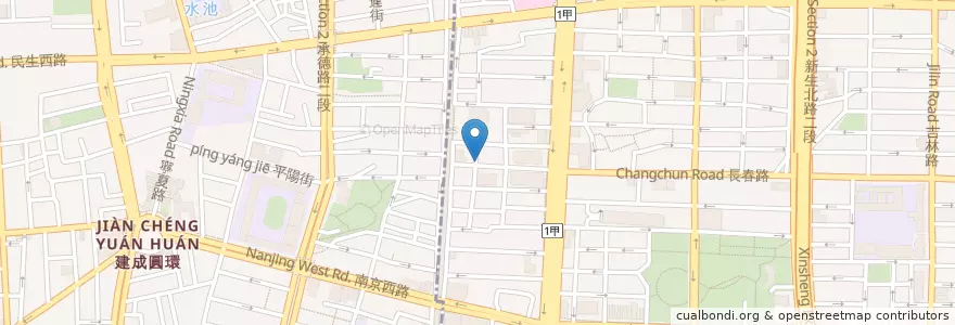 Mapa de ubicacion de 長春飯館 en تايوان, تايبيه الجديدة, تايبيه.