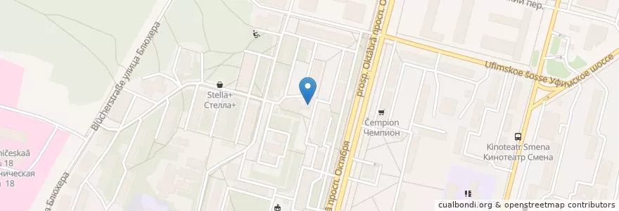 Mapa de ubicacion de Стоматологическая поликлиника №2 en Russie, District Fédéral De La Volga, Bachkirie, Городской Округ Уфа.