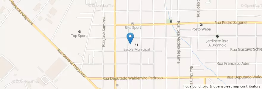 Mapa de ubicacion de Escola Municipal - CEI Profª Nair de Macedo en Brésil, Région Sud, Paraná, Região Geográfica Intermediária De Curitiba, Região Metropolitana De Curitiba, Microrregião De Curitiba, Curitiba.