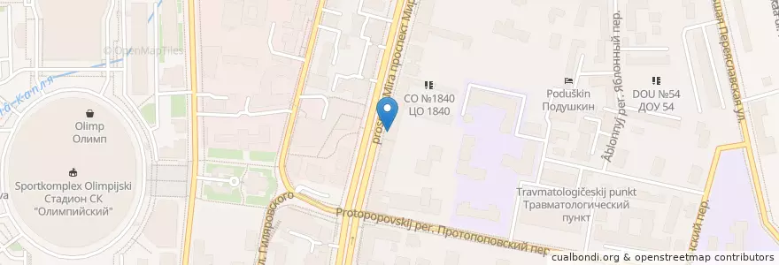 Mapa de ubicacion de Самарканд en Russia, Distretto Federale Centrale, Москва, Центральный Административный Округ, Мещанский Район.
